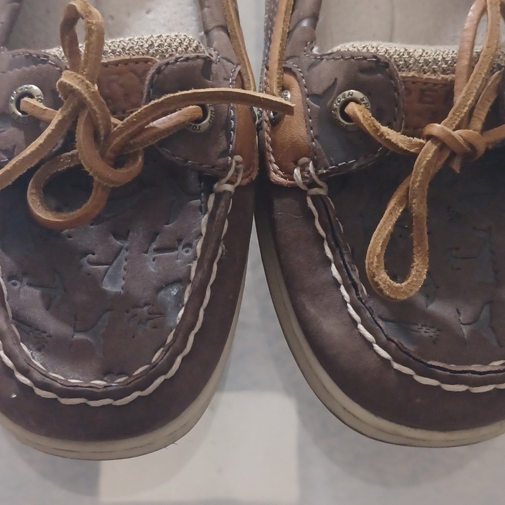 Sperry Brown and Tan Loafers - Picture 2 of 4